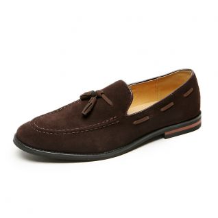 Men's Suede Tassel Loafers Slip On Comfort Shoes
