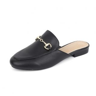 Genuine Leaterh Yates Buckle Slip On Loafers Women's Shoes