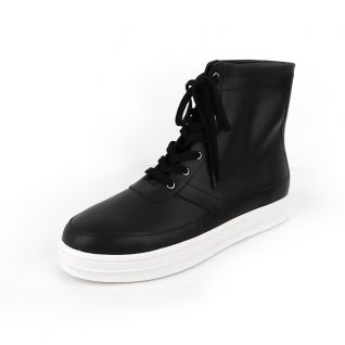 Punched Toe Laced Short Sneaker Boots Women's Shoes