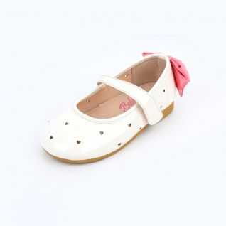 Pearlized Mary Jane Dress Flats Back Bow Kids' Shoes