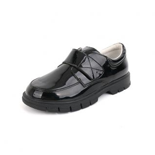Patent Leather Unisex Velcro Closure School Dress Kids' Shoes