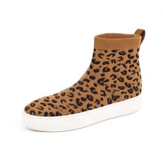 Cheetah Flyknit Comfortable Fashion Sneakers Booties Kids' Shoes
